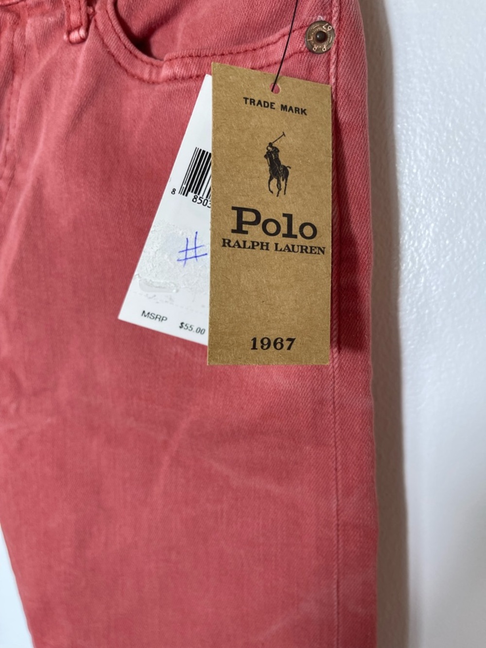 Ralph Lauren Boy’s Red Denim Shorts size 10 NWT - Picture 5 of 14